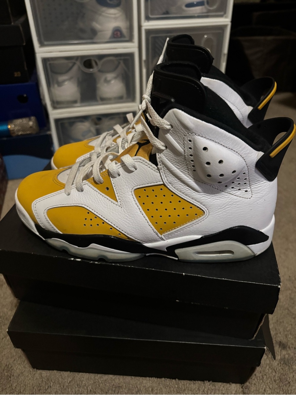 Air Jordan 6 Yellow Ochre sz 9